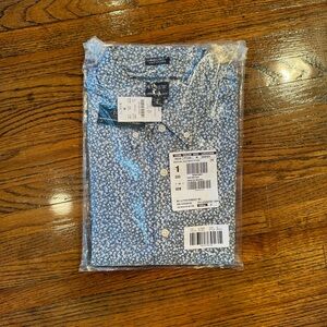 J. Crew Blue and White Shirt